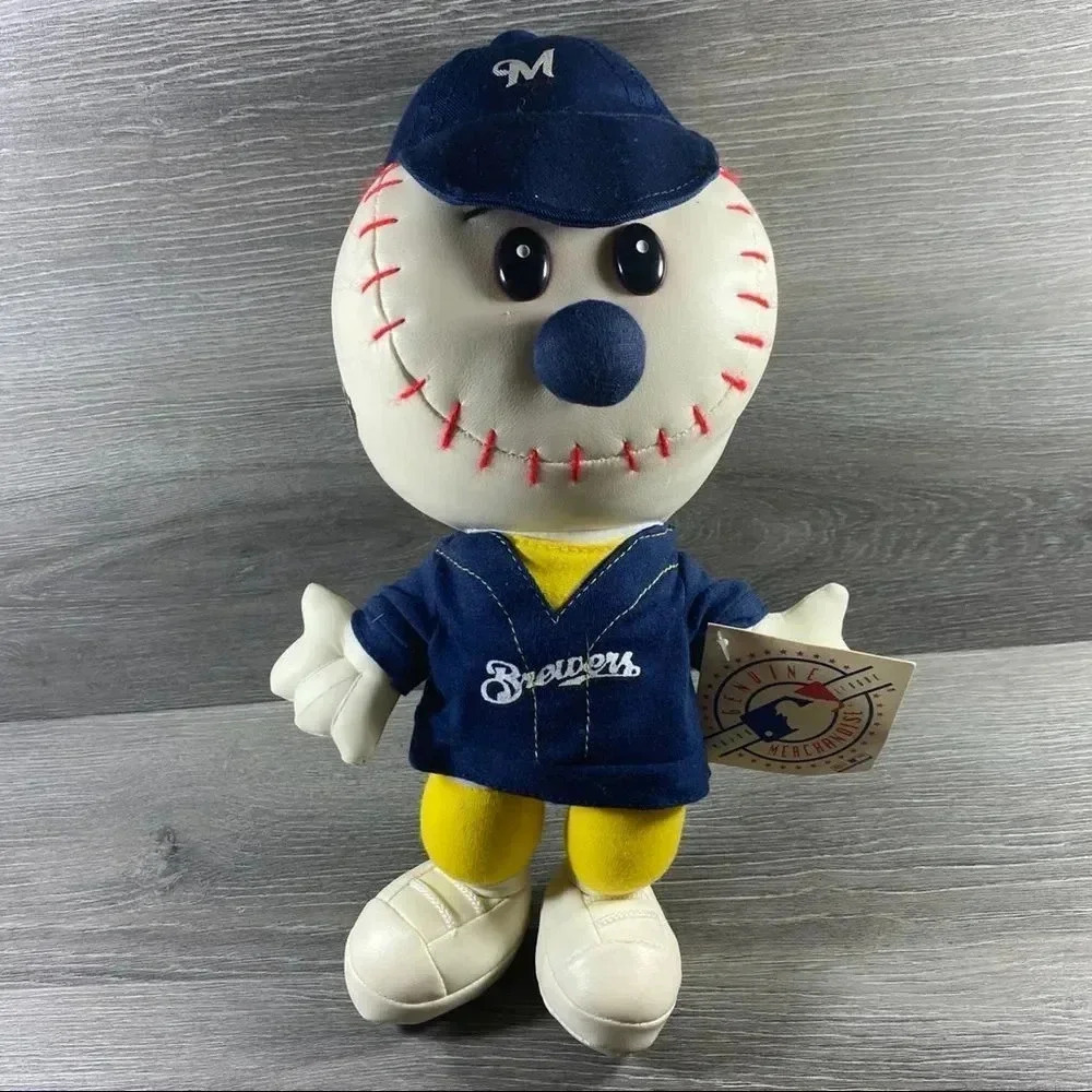 Vintage MLB Milwaukee Brewers Plush 12 Inch NWT